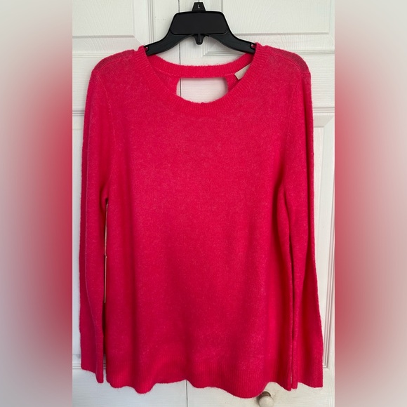 NWT LOFT BCRF Pink Cozy Backless Sweater Breast Cancer-Limited Edition-XL - Picture 8 of 12